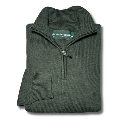 Quarter Zip Cotton Knit