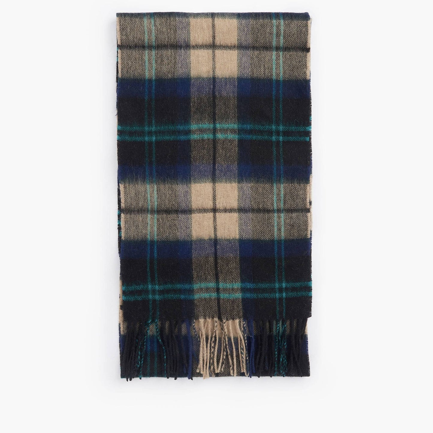 Wool Cashmere Tartan Scarf