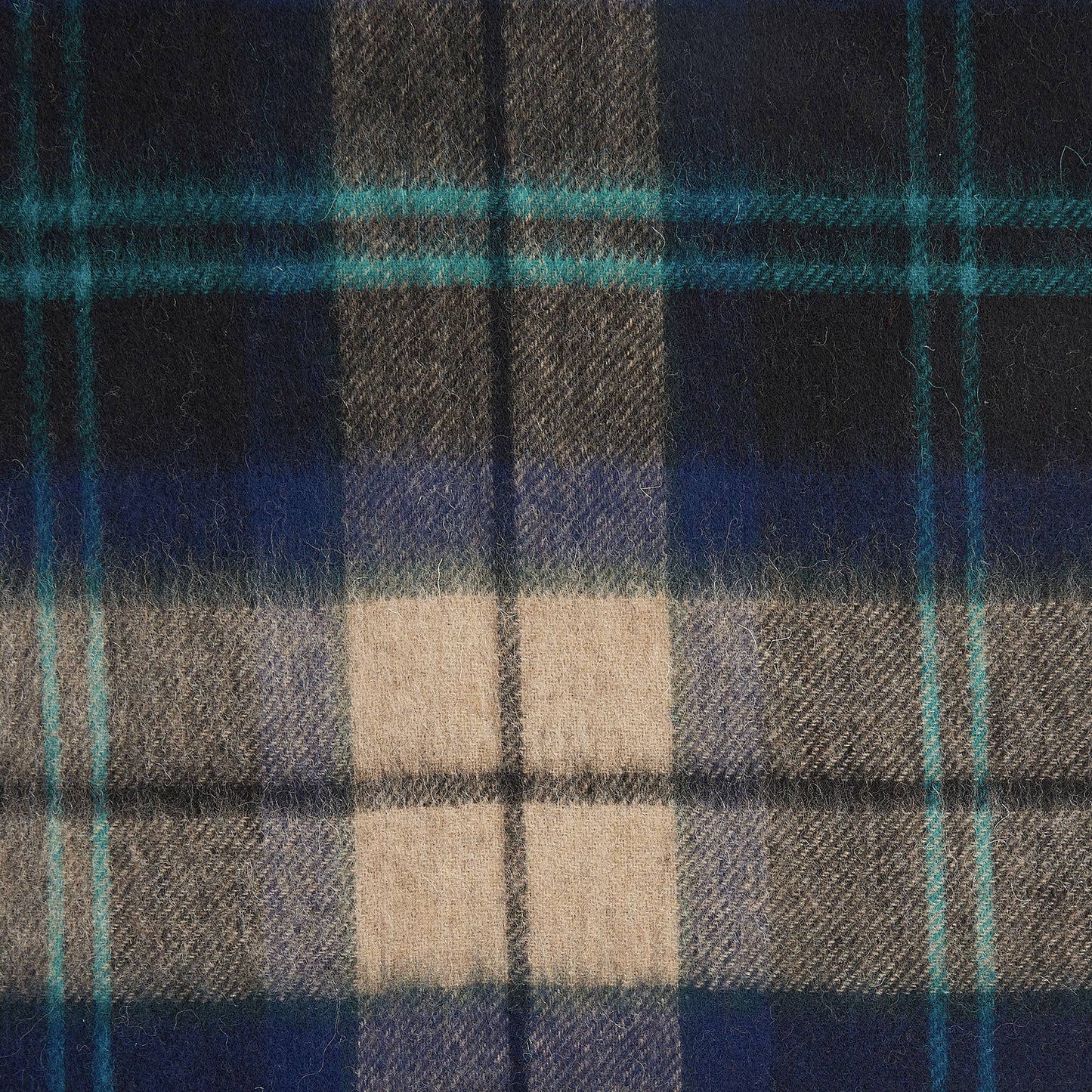 Wool Cashmere Tartan Scarf