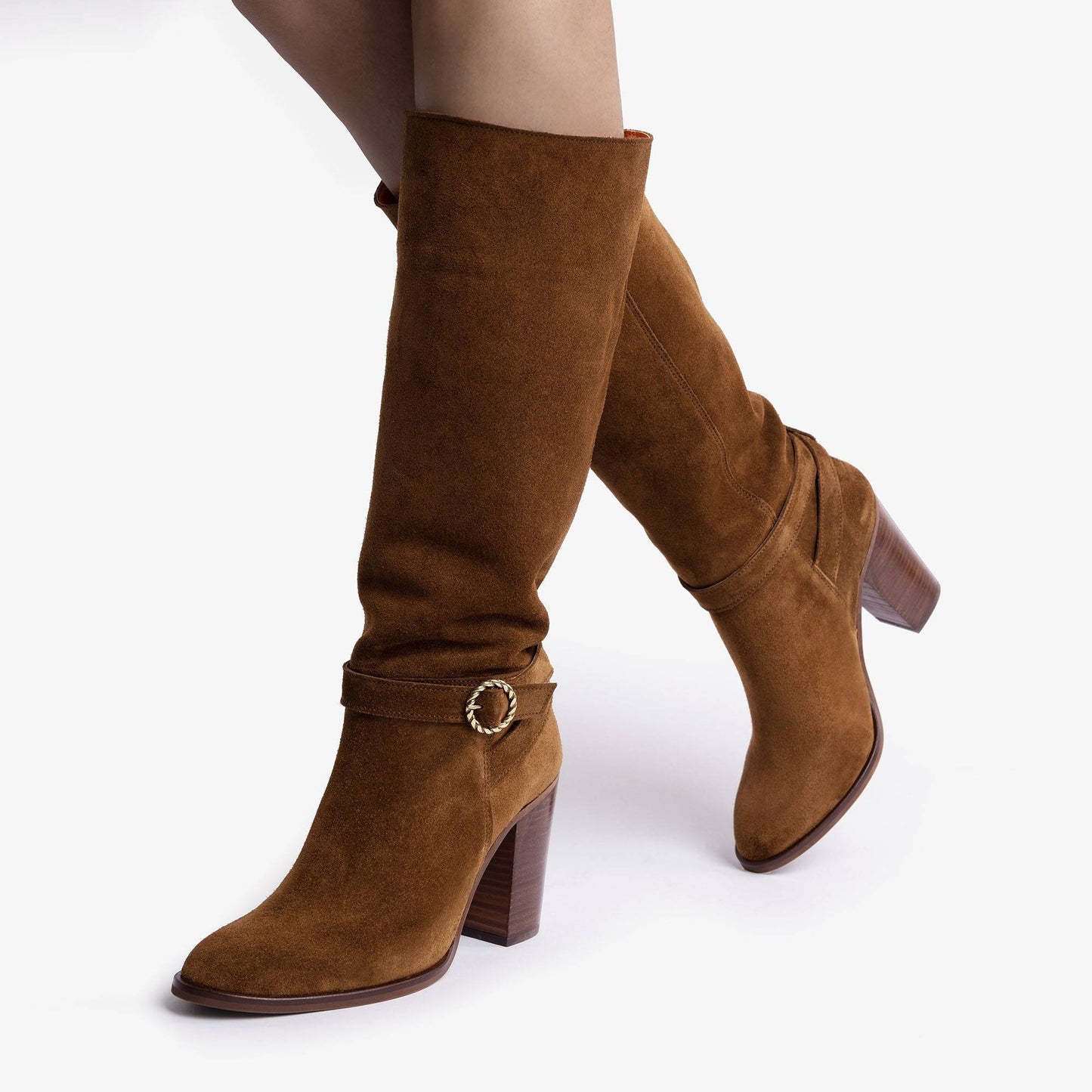 Burford Suede Heeled Boot