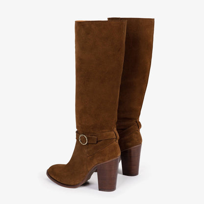 Burford Suede Heeled Boot