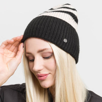 Ribbed Stripe Beanie