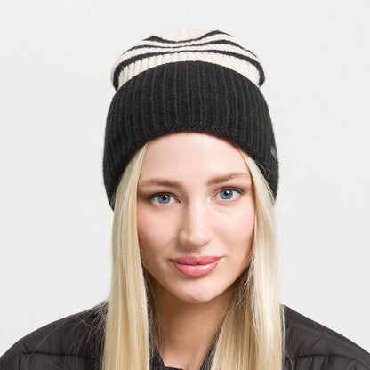 Ribbed Stripe Beanie