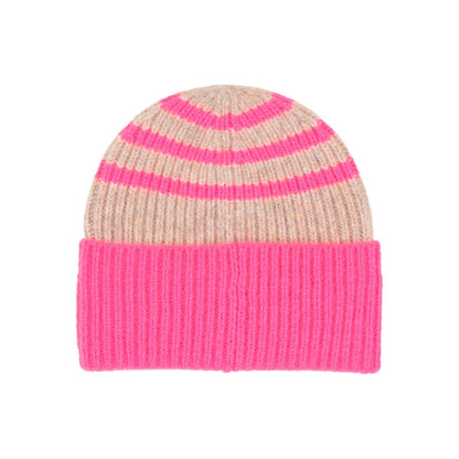 Ribbed Stripe Beanie