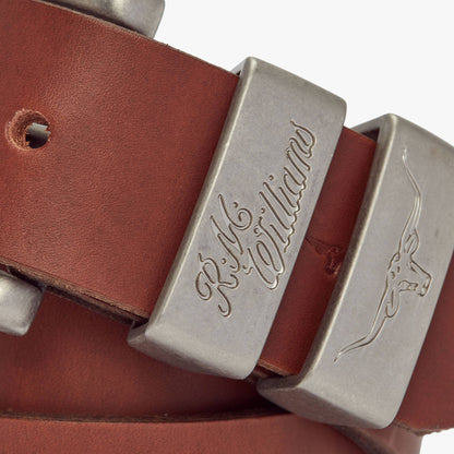 Drover Belt Silver Buckle