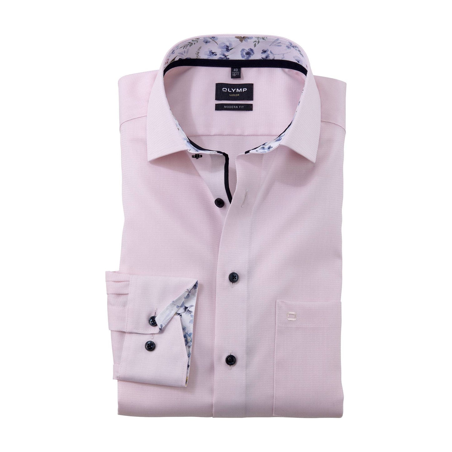 Luxor Modern Fit Contrast Collar Shirt
