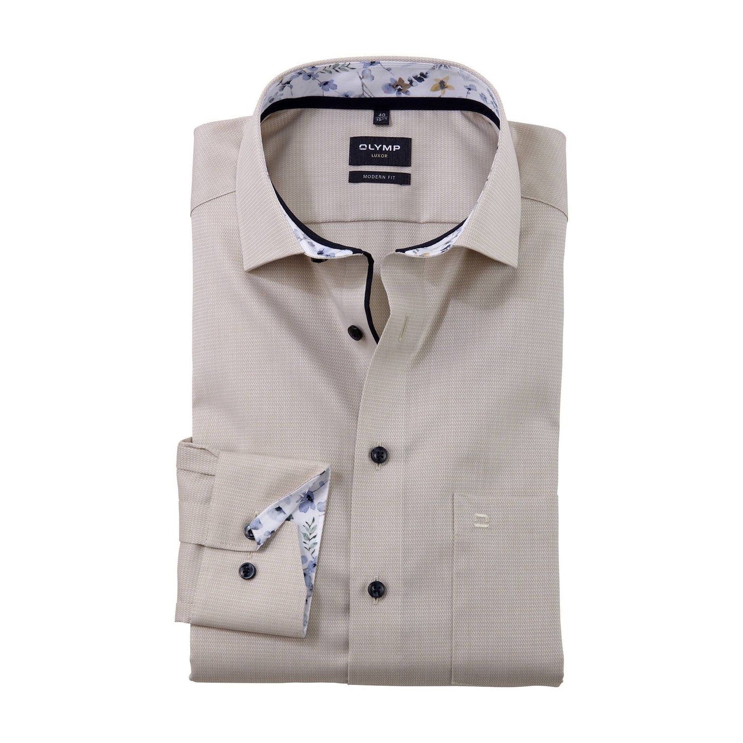 Luxor Modern Fit Contrast Collar Shirt