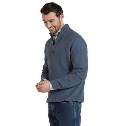 Porthleven Quarter Zip Cotton Knit