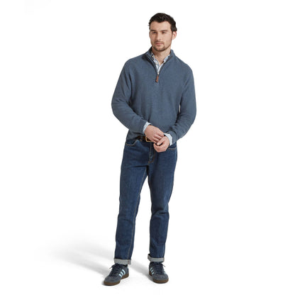Porthleven Quarter Zip Cotton Knit