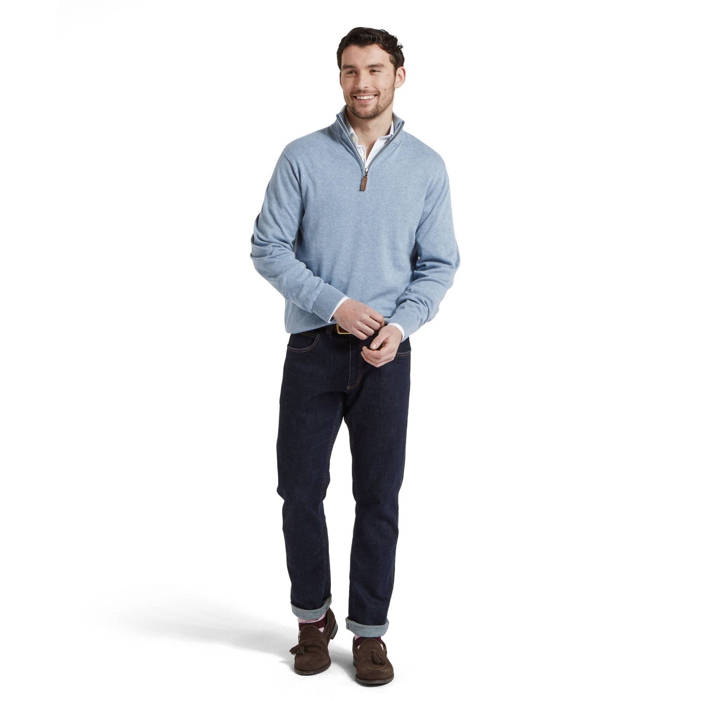 Porthmeor Pima Cotton Quarter Zip