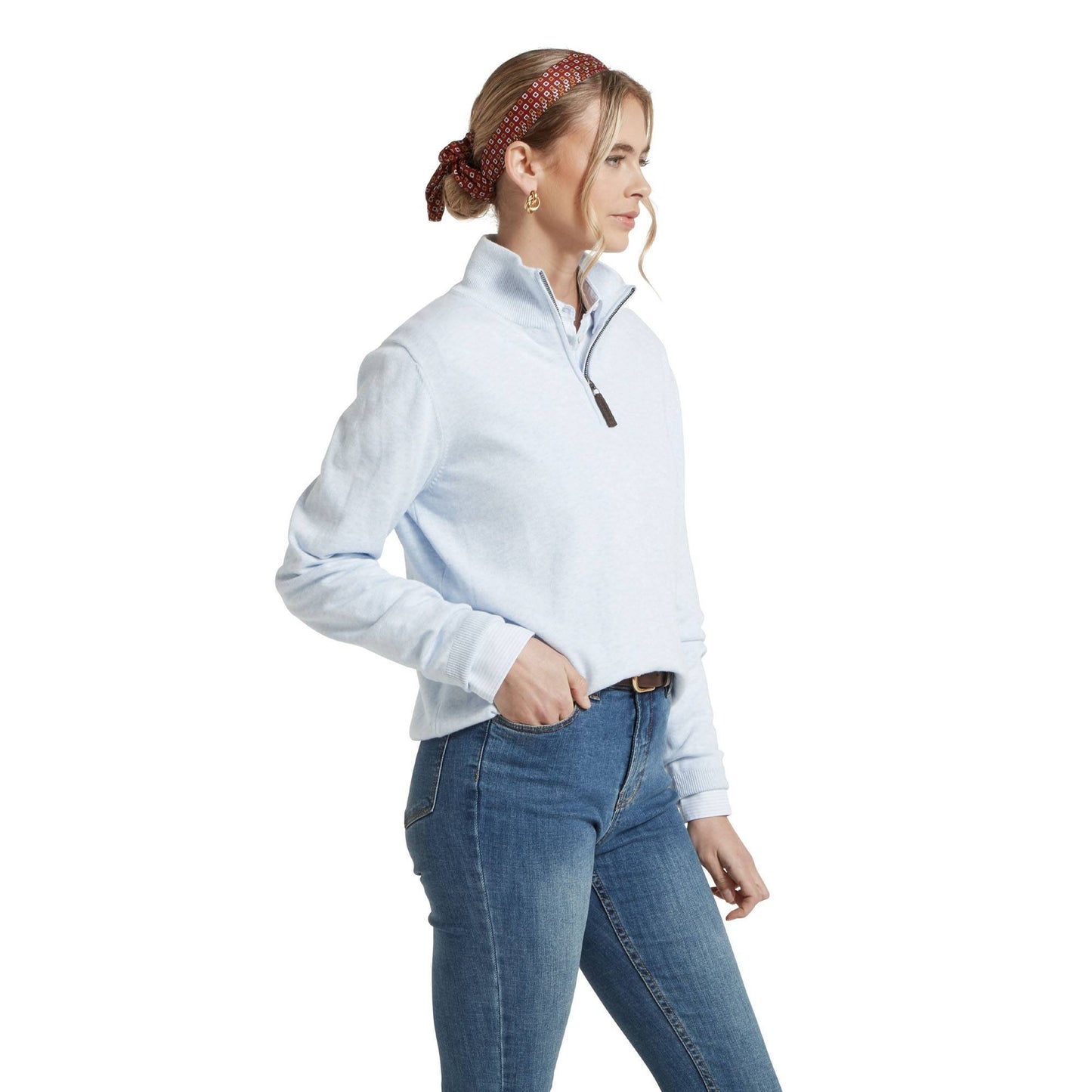Polperro Pima Cotton Quarter Zip