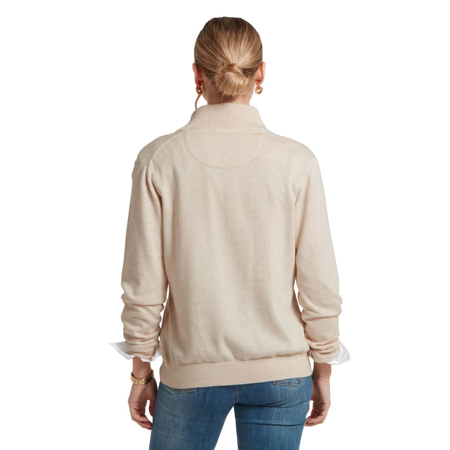 Polperro Pima Cotton Quarter Zip