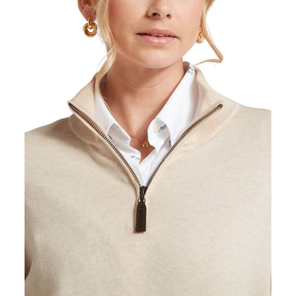 Polperro Pima Cotton Quarter Zip