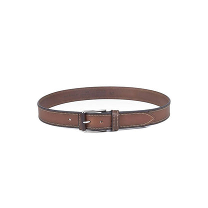 Contrast Stitch Leather Belt