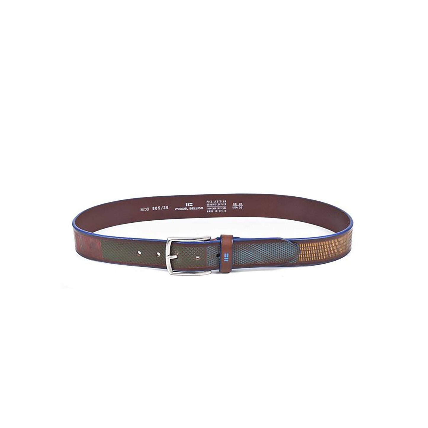 Embossed Leather Belt