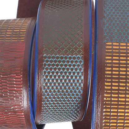 Embossed Leather Belt