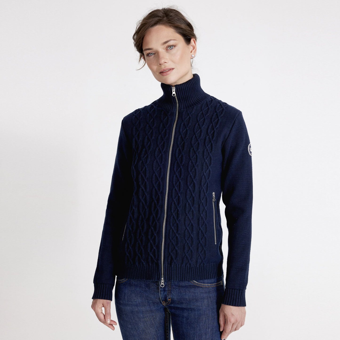 Marianne Cable Full Zip WP Knit