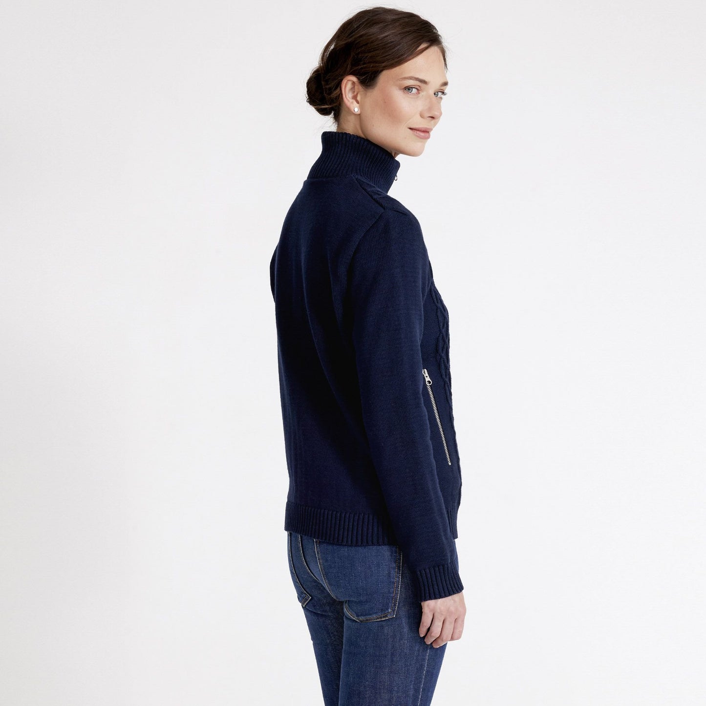 Marianne Cable Full Zip WP Knit
