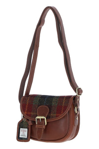 Harris Tweed Small Saddle Bag