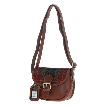 Harris Tweed Small Saddle Bag