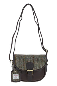 Harris Tweed Small Saddle Bag