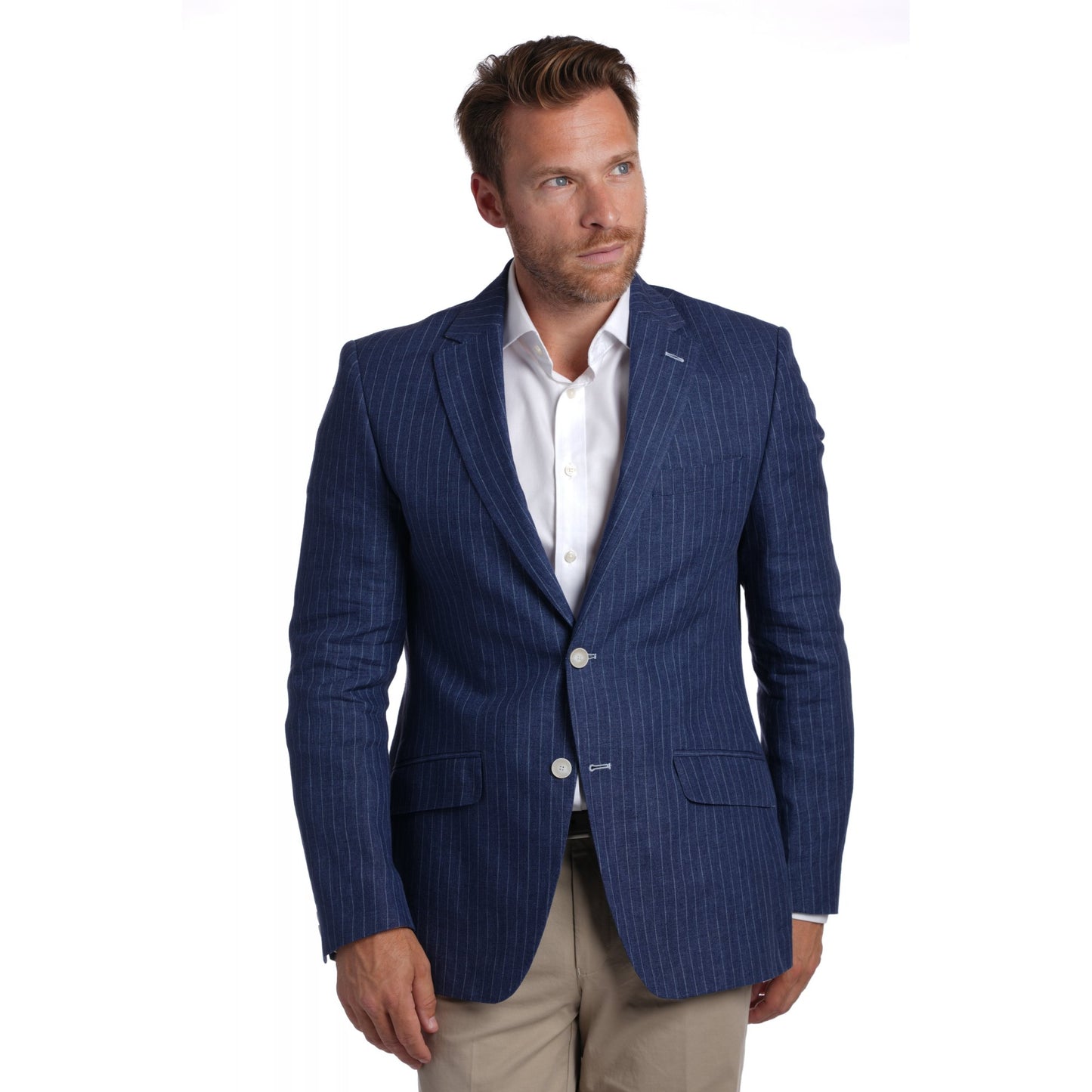 Florence Linen Stripe Jacket