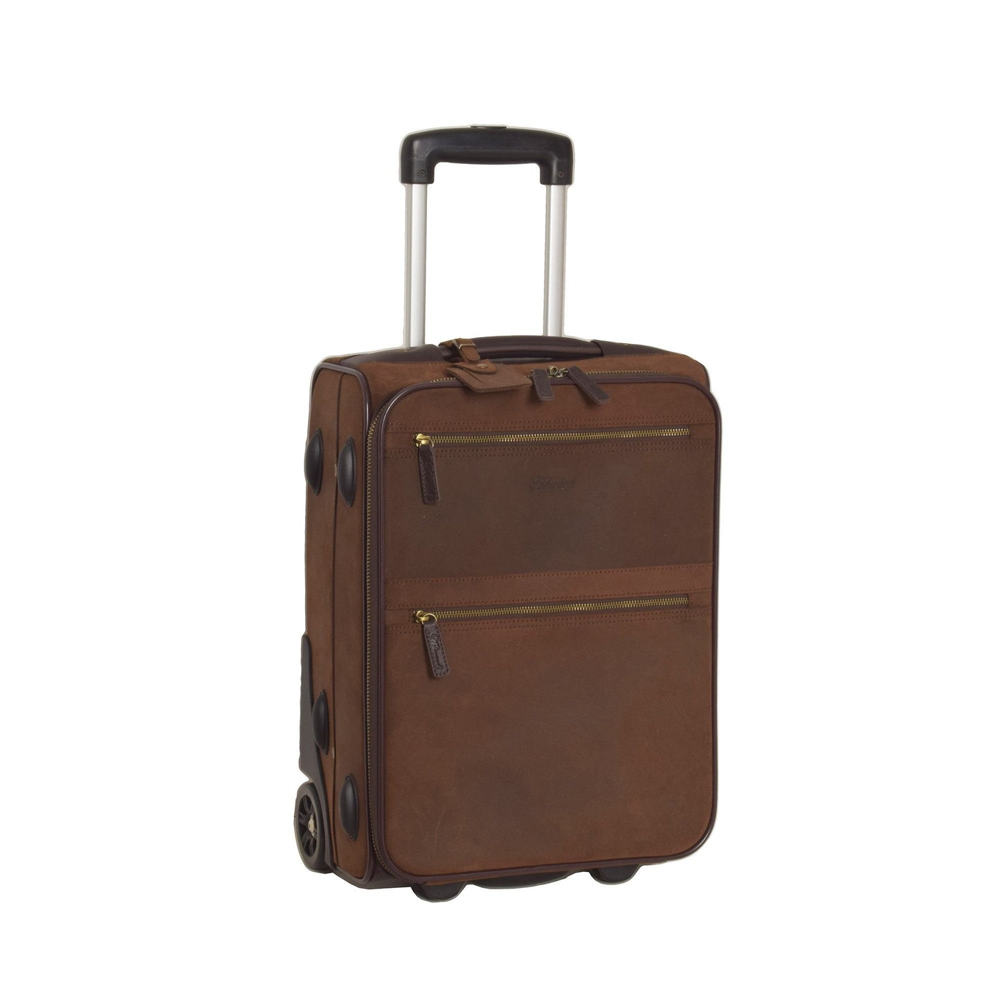 Leather Cabin Trolley Suitcase