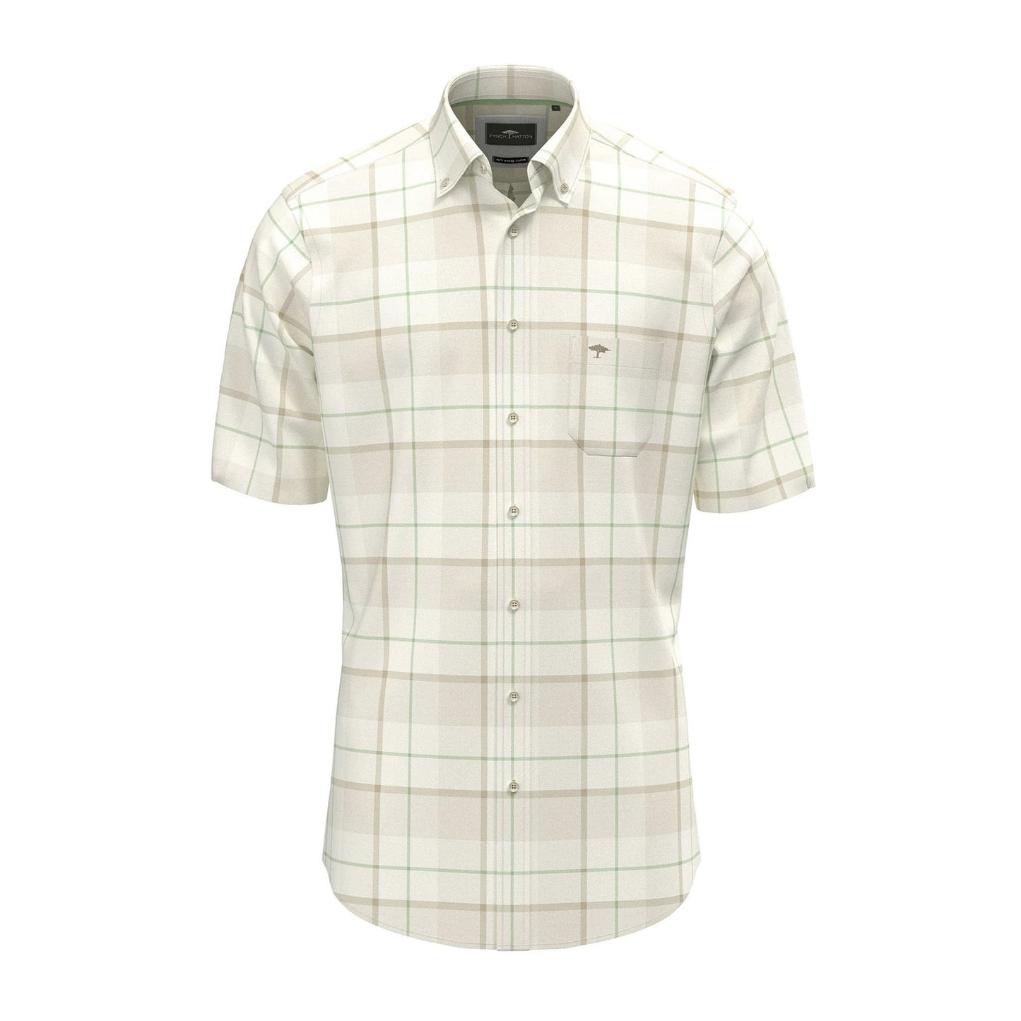 Slub Combi Check Shirt