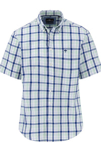 Seersucker Combi Check Shirt