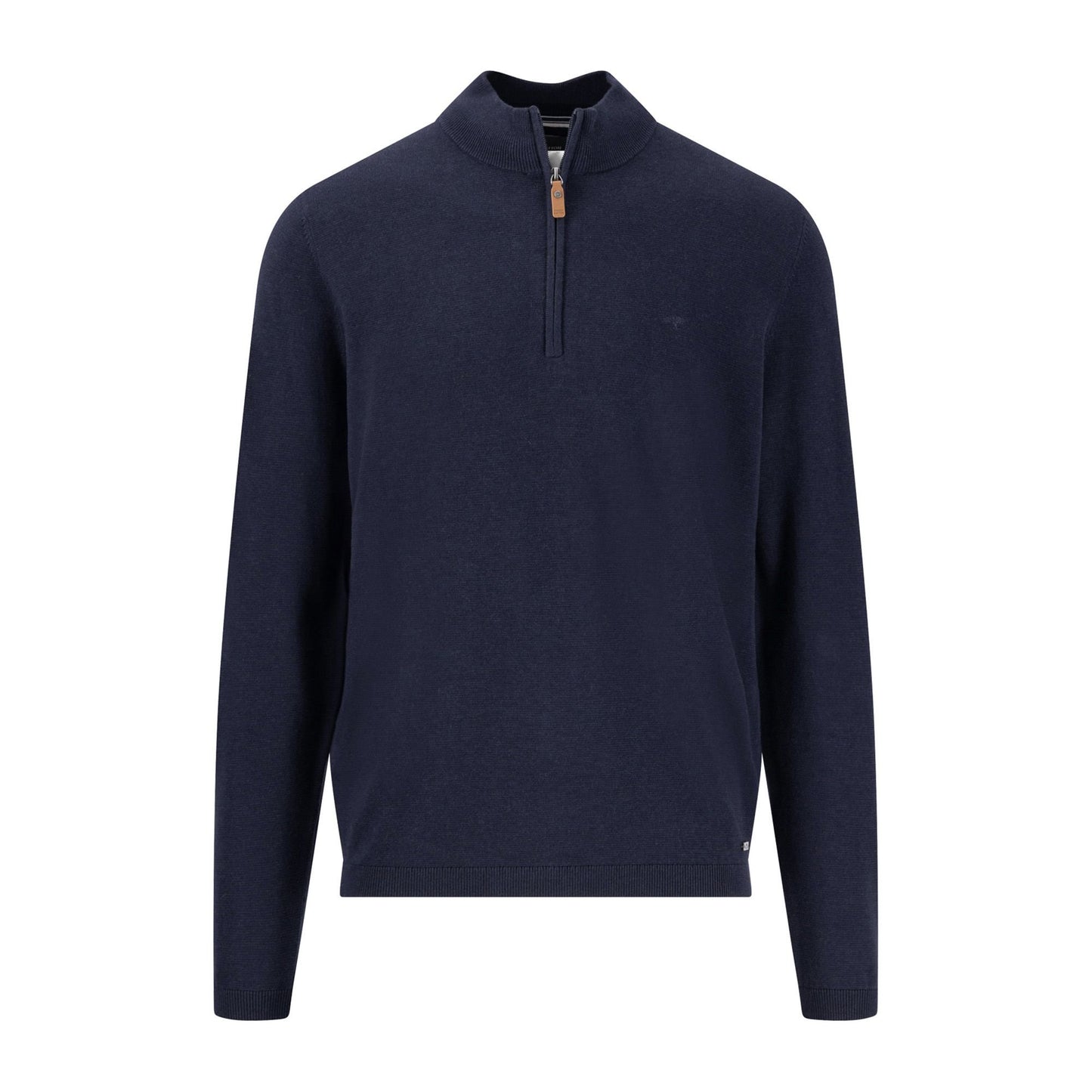 Air Cotton Zip Neck Knit