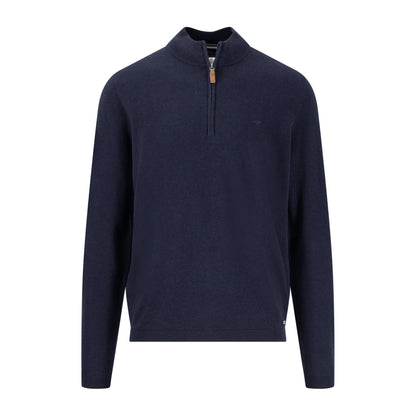 Air Cotton Zip Neck Knit