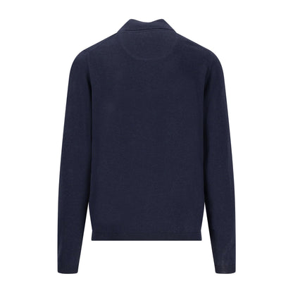 Air Cotton Zip Neck Knit