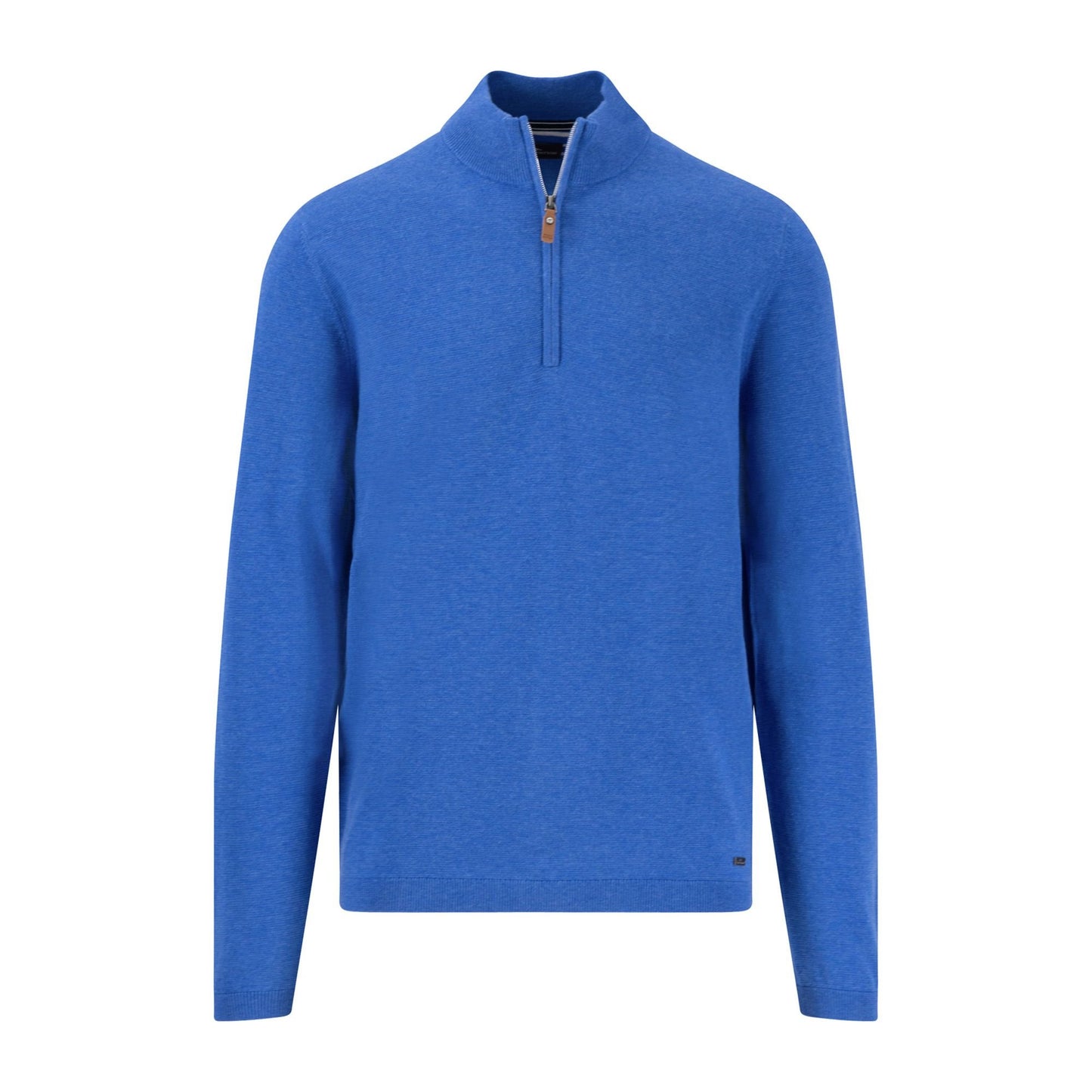 Air Cotton Zip Neck Knit