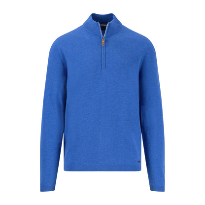 Air Cotton Zip Neck Knit