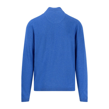 Air Cotton Zip Neck Knit