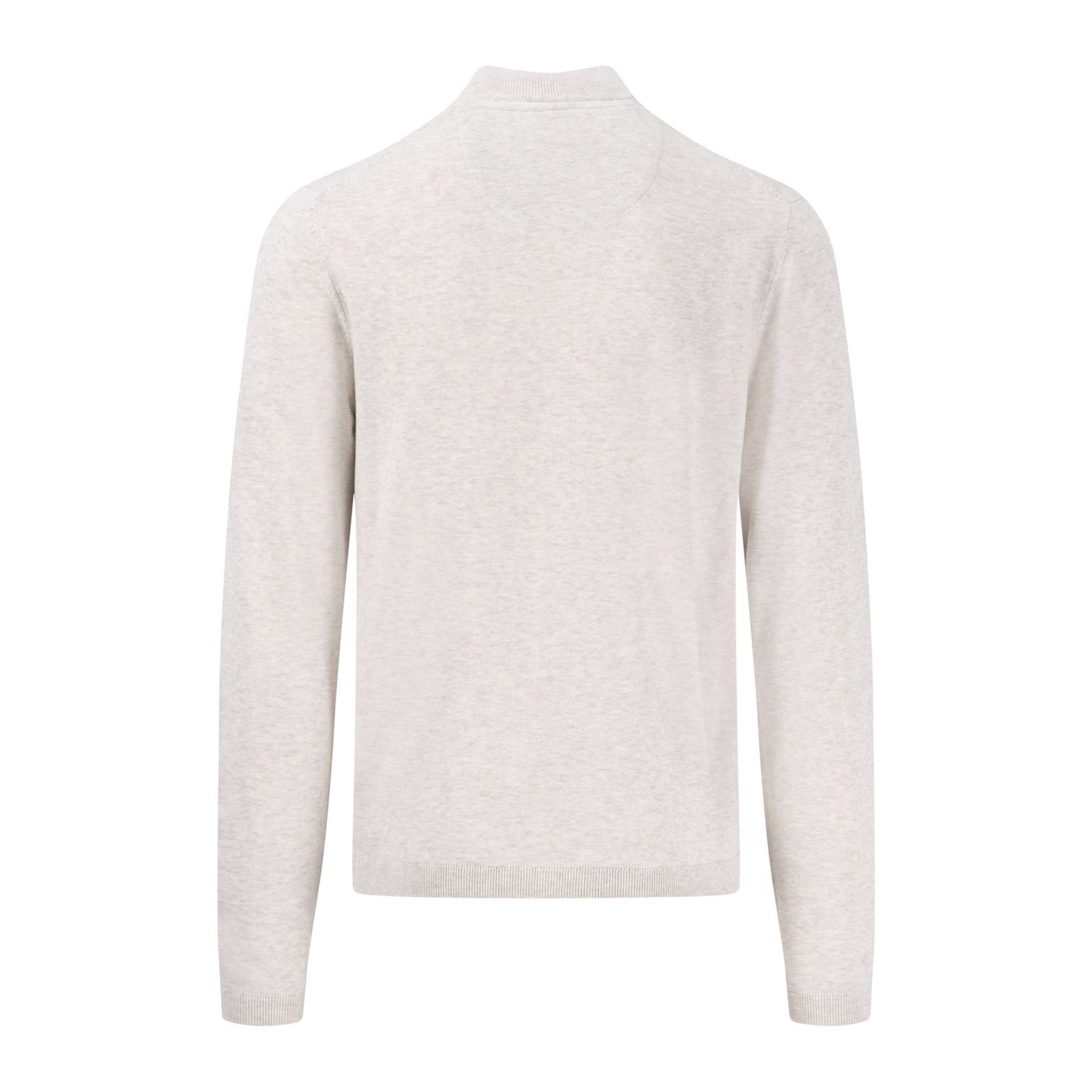 Air Cotton Zip Neck Knit