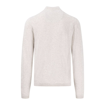 Air Cotton Zip Neck Knit