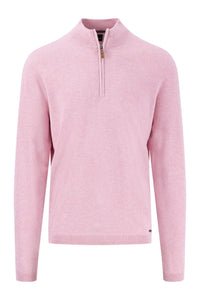 Air Cotton Zip Neck Knit