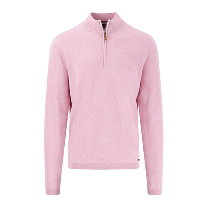 Air Cotton Zip Neck Knit