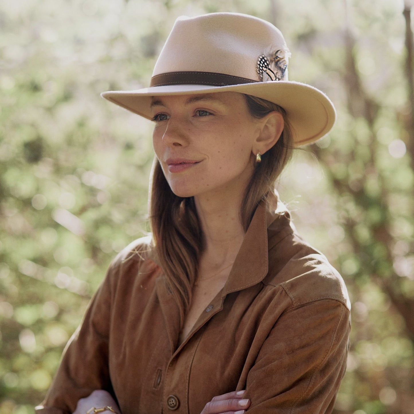 Suffolk Fawn Feather Fedora