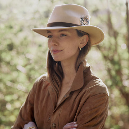 Suffolk Fawn Feather Fedora