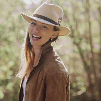 Suffolk Fawn Feather Fedora