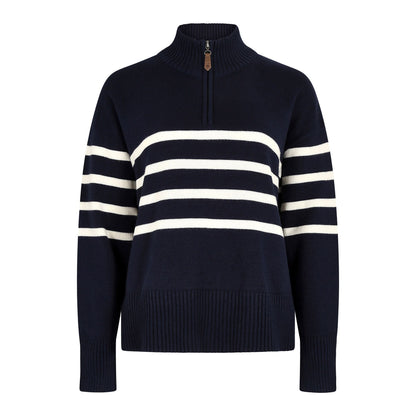 Fonthill Striped Zip Neck Knit