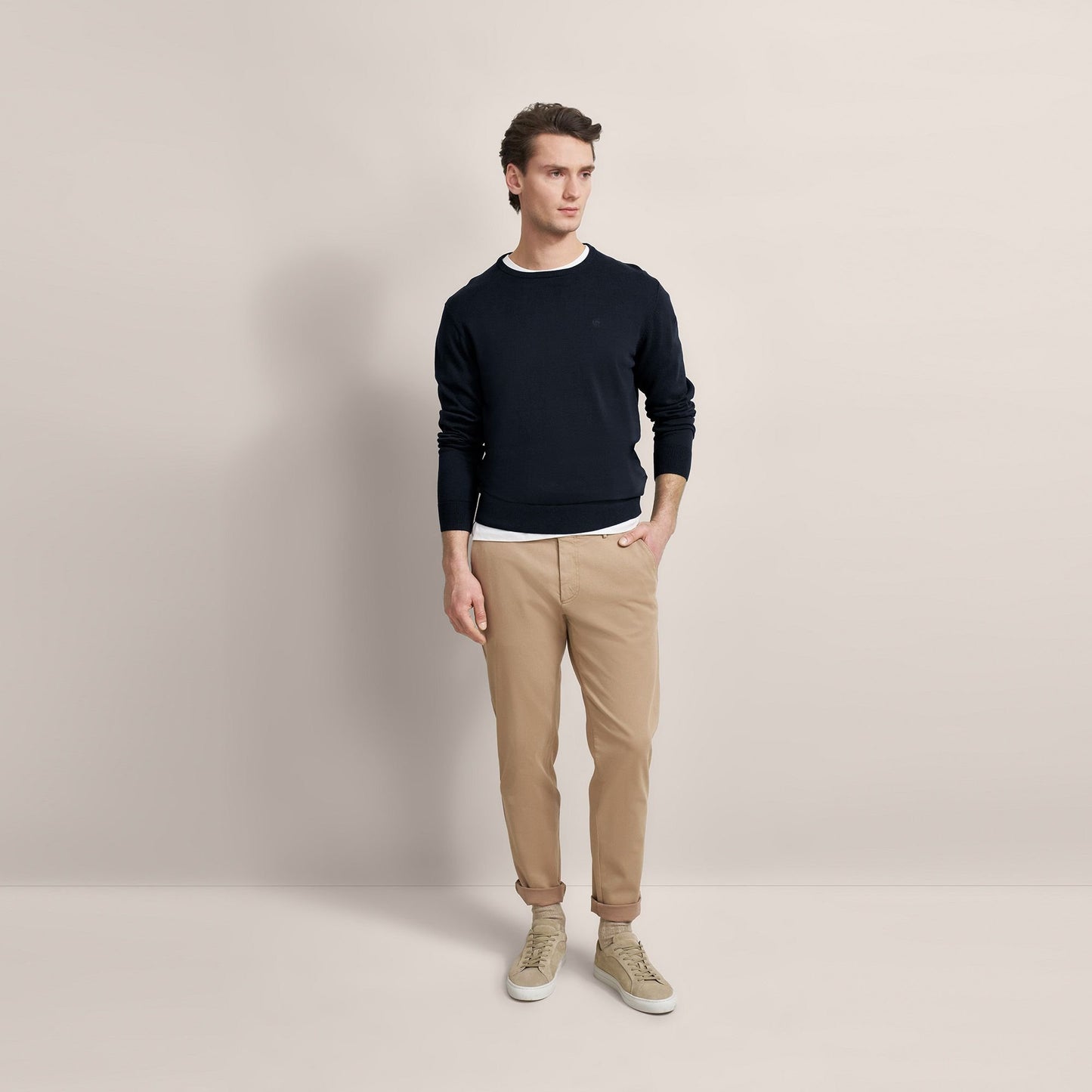 Cotton Crew Neck Knit
