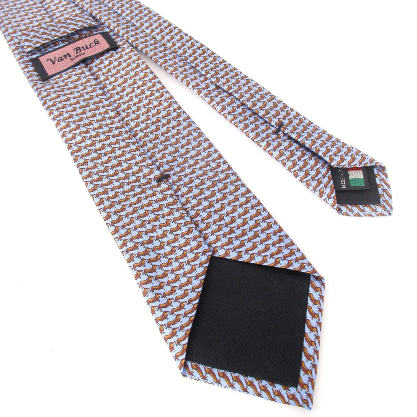 Italian Silk Sausage Dog Tie