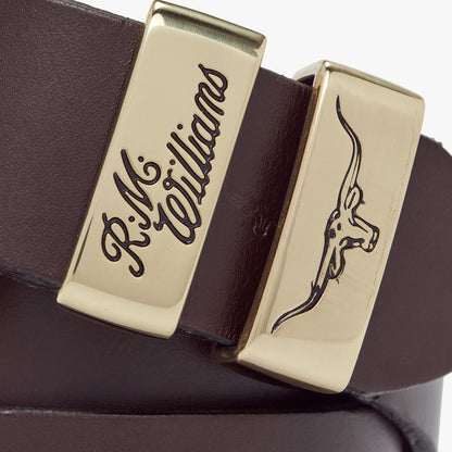 Drover Belt Gold Buckle