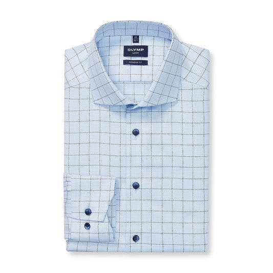 Luxor Modern Fit Windowpane Shirt