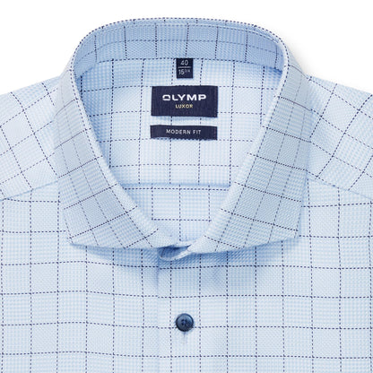 Luxor Modern Fit Windowpane Shirt