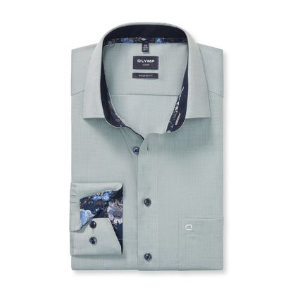 Plain Contrast Modern Fit Shirt