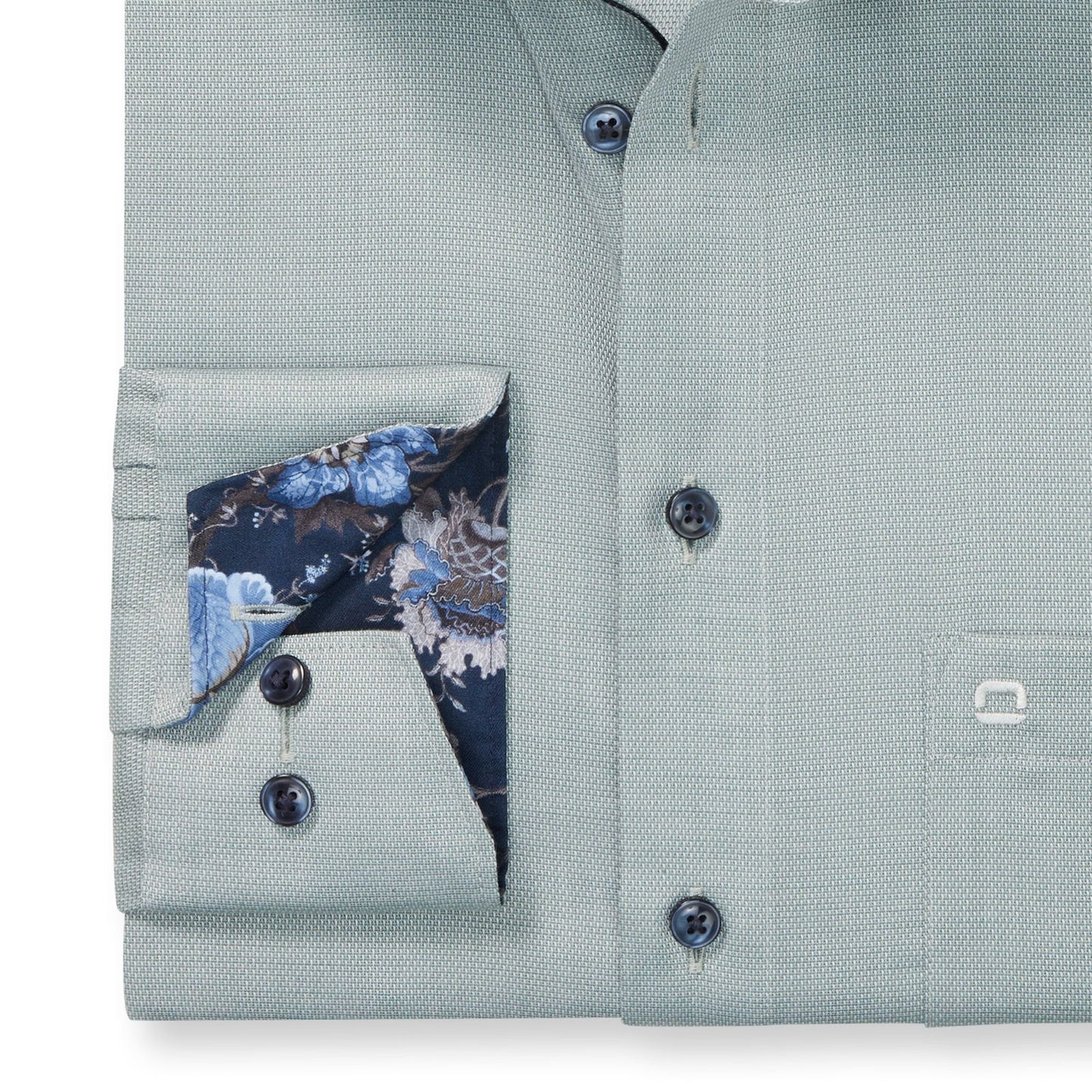 Plain Contrast Modern Fit Shirt